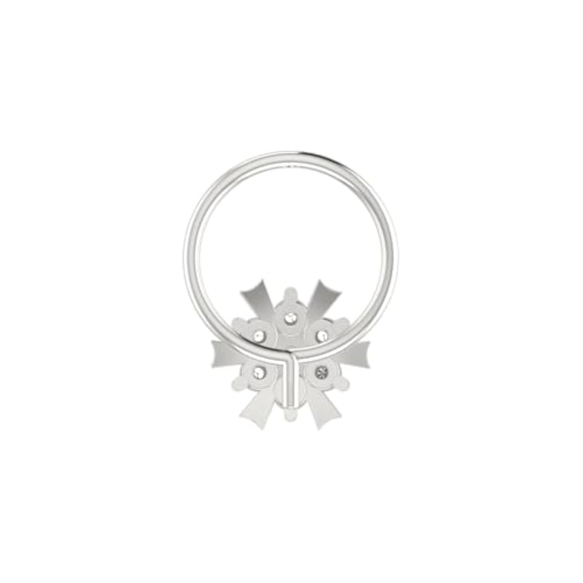 Women's 14Kt White Gold Stud Nosering